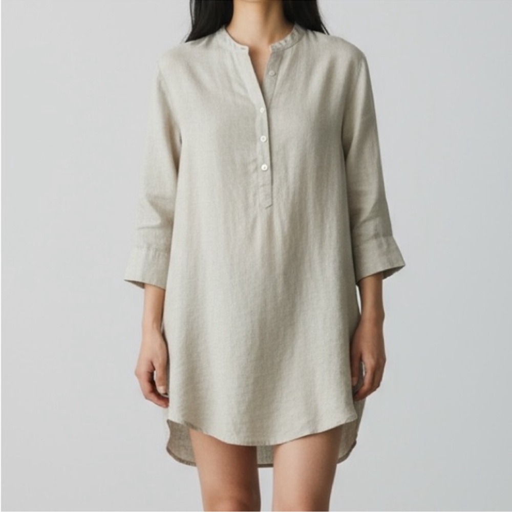 Tuckernuck Natural Linen Emilia Dress